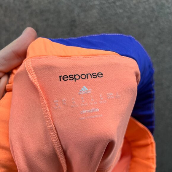 Adidas Skirt Womens Medium Orange Blue Response Climalite Athletic Tennis Skort - Picture 3 of 11